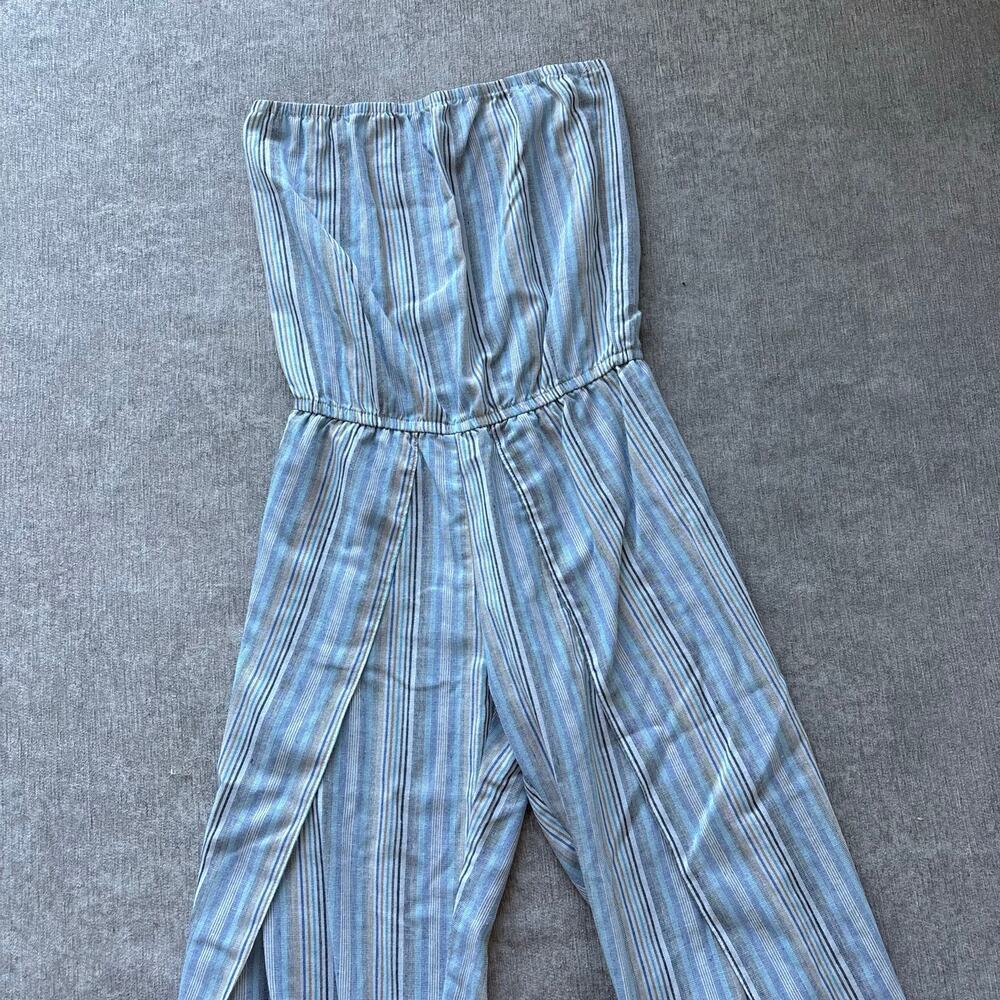 Drew Strapless Linen Jumpsuit - Picture 2 of 4